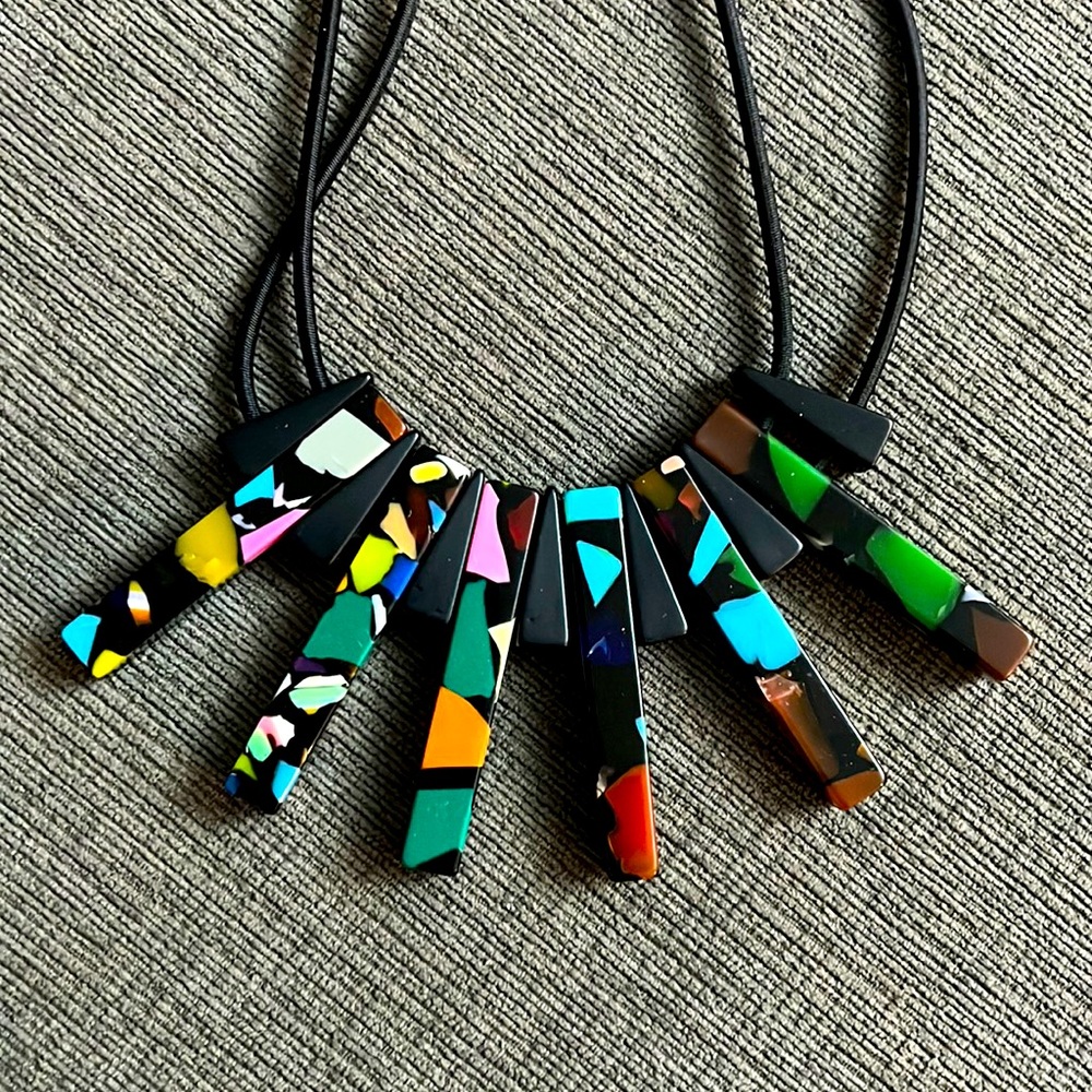 Fun And Funky Multicolor Adjustable Necklace - image 1